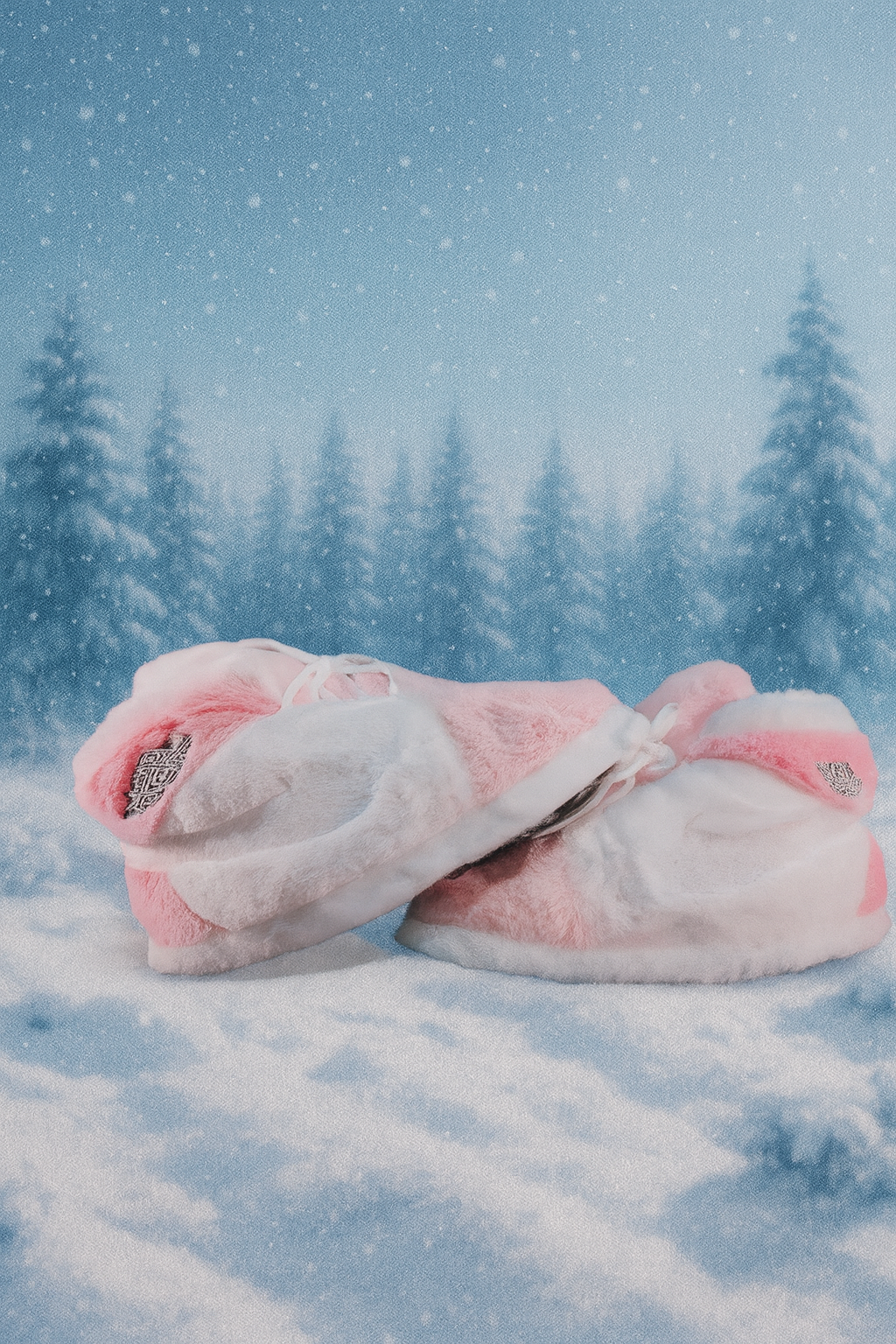 נעלי גורדן ורוד לבן מחממות לחורף