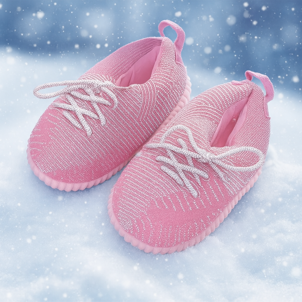 נעלי ייזי ורודות מחממות לחורף