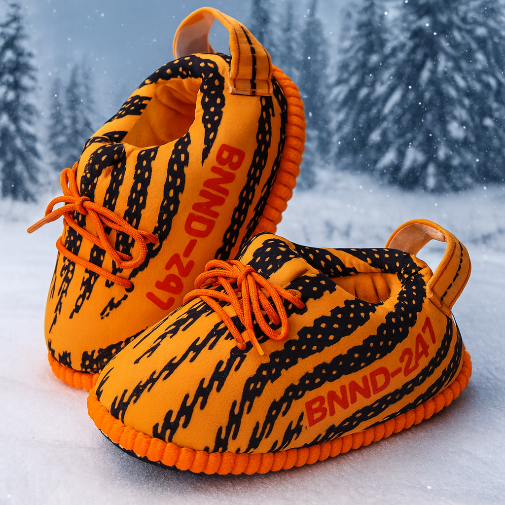 נעלי ייזי כתומות מחממות לחורף