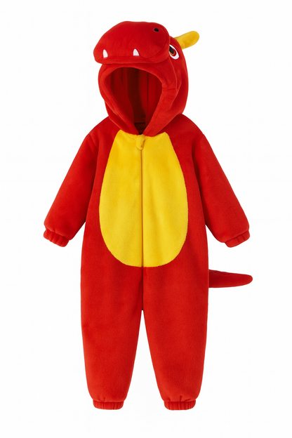חליפת תינוק דינוזואר אדום SNUGI