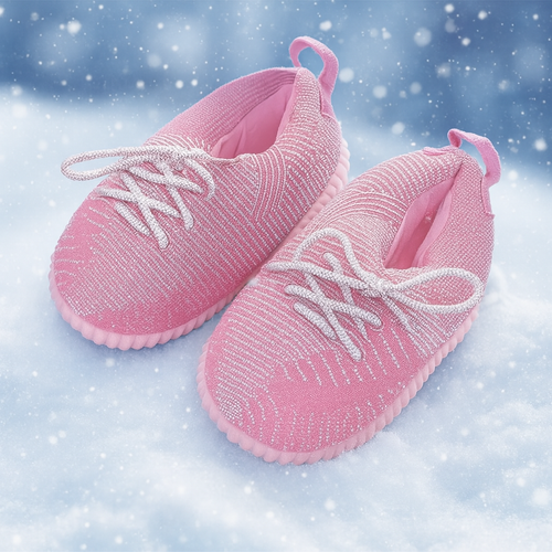 נעלי ייזי ורודות מחממות לחורף