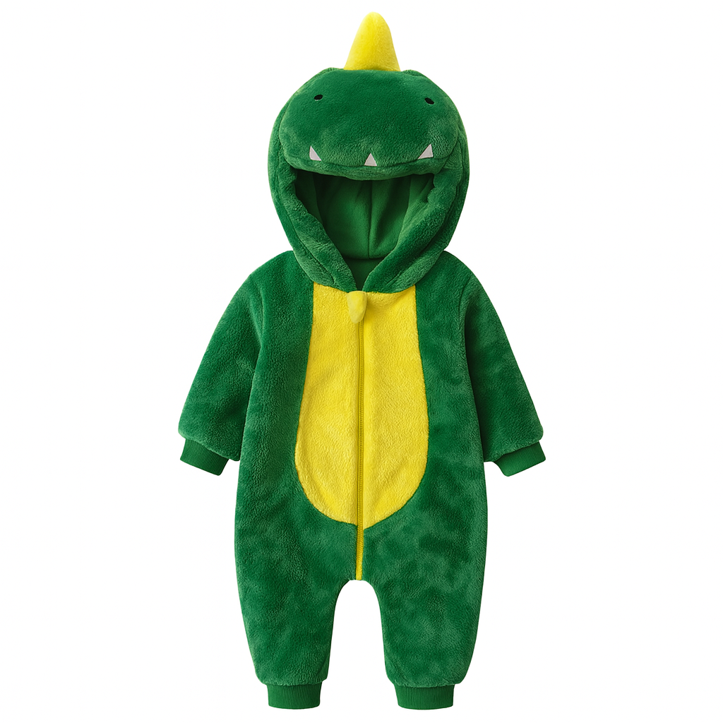 חליפת תינוק דינוזואר ירוק SNUGI